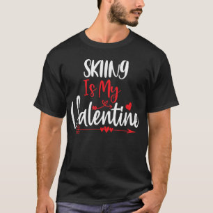Männer Frauen Ehepaare Hobbies Skifahren ist mein  T-Shirt