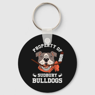 Männer Frauen Eigentum des Sudbury Bulldog Lustig  Schlüsselanhänger