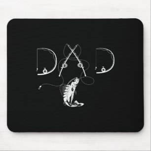 Männer Frauen Fischer Vater Angelfan Fischliebhabe Mousepad