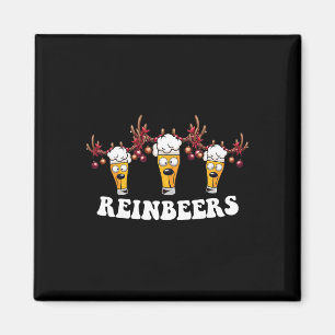 Männer Frauen Funny Deer Rentier Bier Weihnachtsge Magnet