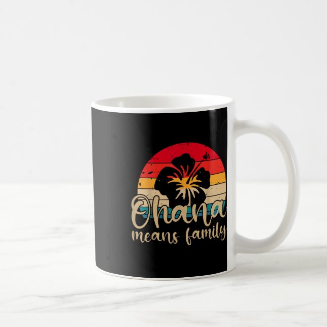 Männer Frauen Hawaiian Ohana Meetings Family Summe Kaffeetasse (Rechts)