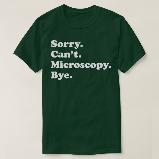 Männer Frauen Jungen oder Mädchen Funny Microscopy T-Shirt (Design vorne)