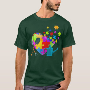 Männer Frauen Niedlich Bauer Herzrasen Autismus Au T-Shirt