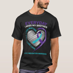 Männer Frauen Prävention Bruder Selbstmord Bewusst T-Shirt
