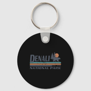 Männer Frauen Retro Denali-Nationalpark Berge Wand Schlüsselanhänger