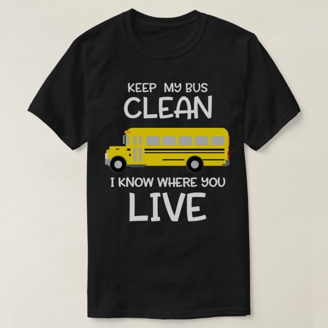 Männer Frauen sind für Gelben Schulbusfahrer begei T-Shirt (Design vorne)