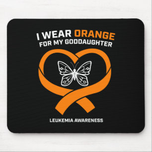 Männer Frauen tragen Orange für meine Tochter Leuk Mousepad