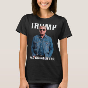Männer Frauen Trump große Jeans Funny Meme T-Shirt