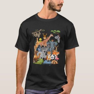 Männer Frauen und Kinder Zoo Day Party Niedlich 22 T-Shirt