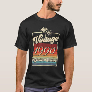Männer Frauen Vintag 1990 Retro 32 Jahre altes Ges T-Shirt