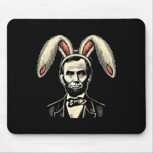 Männer Frauen Vintag Ostern Bunny Costume Abraham Mousepad