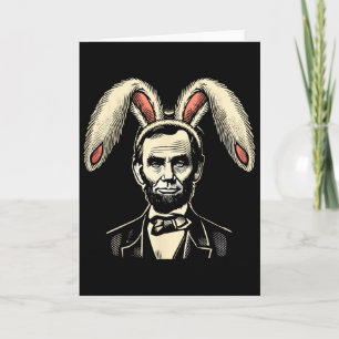 Männer Frauen Vintage Osterhase Kostüm Abraham Lin Karte