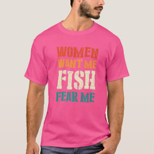 Männer Frauen Wollte mir Fische Angst 6 T-Shirt