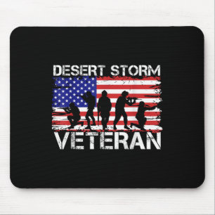 Männer Frauen Wüstenschild Vet Wüstensturm Veteran Mousepad