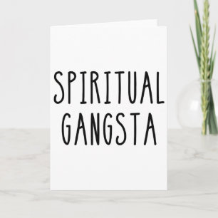 Männer Frauen Yogi Lustig Yoga Spirituell Gangsta Karte