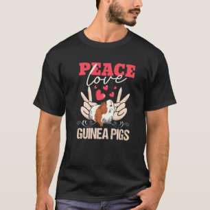 Männer Frieden Liebe Meerschweinchen  Meerschweinc T-Shirt