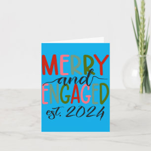 Männer Fröhlich und verlobt Est 2024 Weihnachts-Py Karte