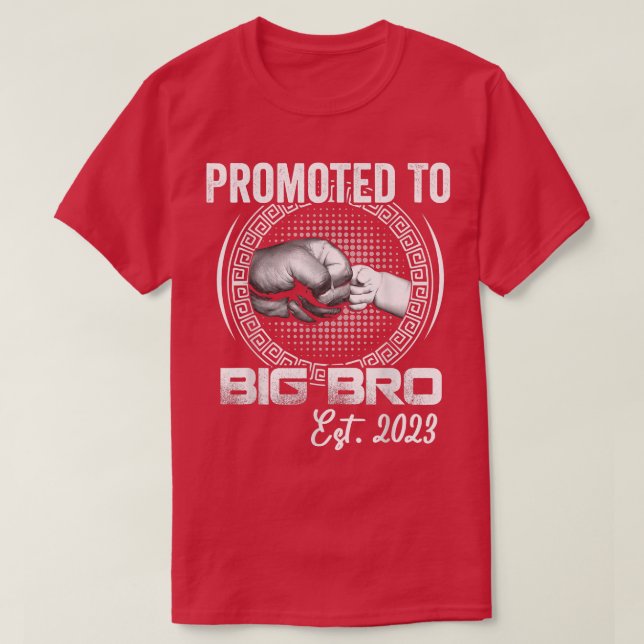 Männer für Big Bro Est 2023 Funny Pregnancy beförd T-Shirt (Design vorne)