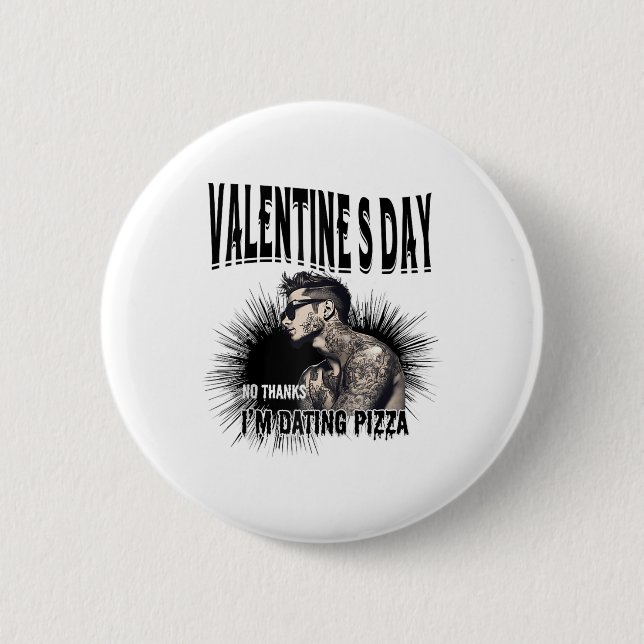 Männer für den Valentinstag Button (Vorderseite)