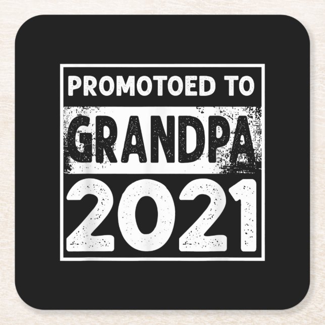 Männer für Großvater 2021 Rechteckiger Pappuntersetzer (Vorderseite)