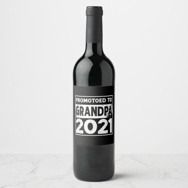 Männer für Großvater 2021 Weinetikett (Vorderseite)