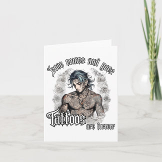 Männer für tattoisierten Single Mann, gekleidet Ma Karte
