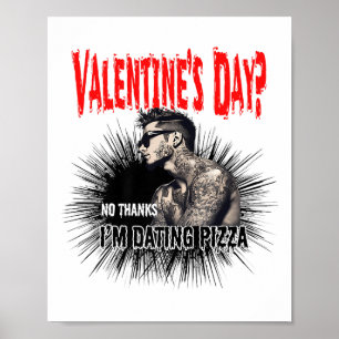 Männer für tattoisierten Single Mann, gekleidet Ma Poster