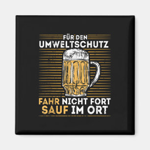 Männer für Umweltschutz fahren, nicht Magnet