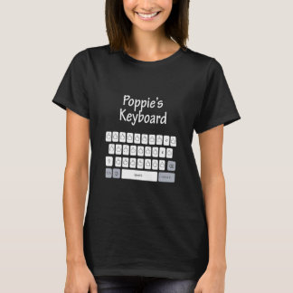 Männer für Väter Day Poppie's Keyboard-Familie T-Shirt