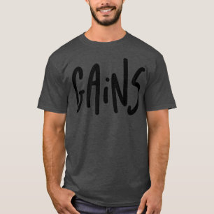 Männer GAINS Fitnessstudio Fitness Workout Bodybui T-Shirt