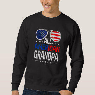 Männer ganz amerikanische Großvater 4. Juli Vatert Sweatshirt