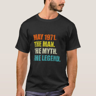 Männer Geboren Mai 1971 Vintag 50. Geburtstag Coo T-Shirt