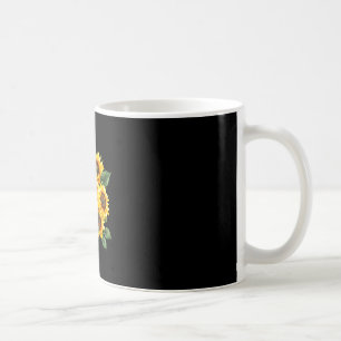 Männer gelbe Sonnenblumen süße Sommerblumen Frauen Kaffeetasse