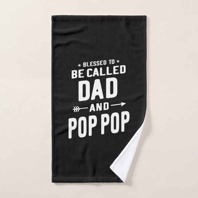 Männer gesegnet, als Vater und Pop-Pop-Väter bezei Handtuch (Handtuch)