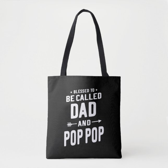 Männer gesegnet, als Vater und Pop-Pop-Väter bezei Tasche (Vorderseite)