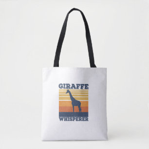 Männer Giraffe Flüsterer Retro Afrikanisches Tier Tasche