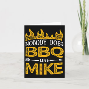 Männer Grillen mag Mike Karte
