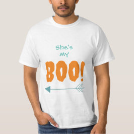 Männer Halloween-T - Shirt - Sie ist mein Boo!