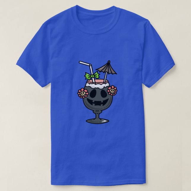 Männer Halloween Tee Shirts Design, Cup Ghost-Shir (Design vorne)