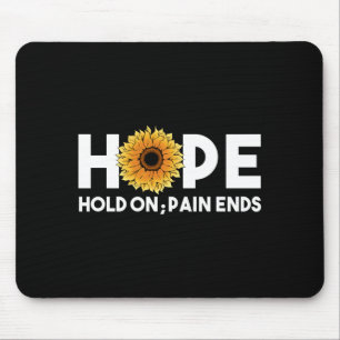 Männer Hoffnung festhalten Schmerz endet Sonnenblu Mousepad