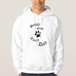 Männer Hoodie Kleine Schritte jeden Tag
