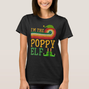 Männer ich bin die Poppy Elf Matching Group Weihna T-Shirt