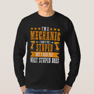 Männer Ich bin ein Mechaniker Mechaniker Arbeiter T-Shirt
