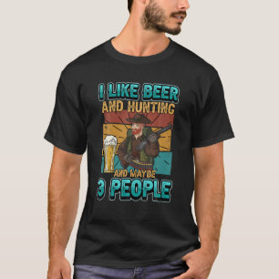Männer ich gerne Bier und Jagd und vielleicht 3 Le T-Shirt
