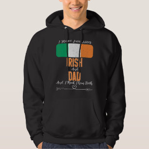 Männer Ich habe zwei Titel Irland und Vater Irland Hoodie