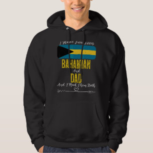 Männer ich habe zwei Titeln Bahamian und Vater Bah Hoodie