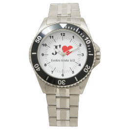 Männer - ich höre hartloses Stahlarmband Armbanduh Armbanduhr