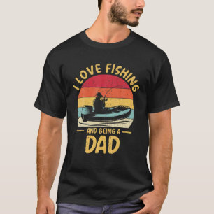 Männer ich Liebe Fischen und Vater zu sein. Funny T-Shirt
