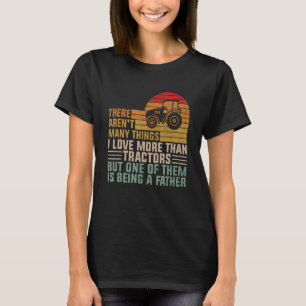 Männer ich Liebe Traktoren und ein Vater Bauer Da T-Shirt