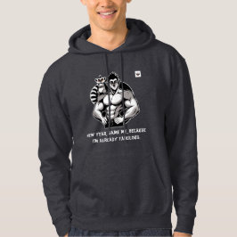 Männer im neuen Jahr, gleich ich dunkel Hoodie